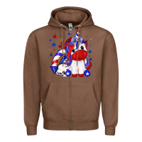 Chestnut 4th of july american unicorn Zipper Hoodie - texasbilliewilder