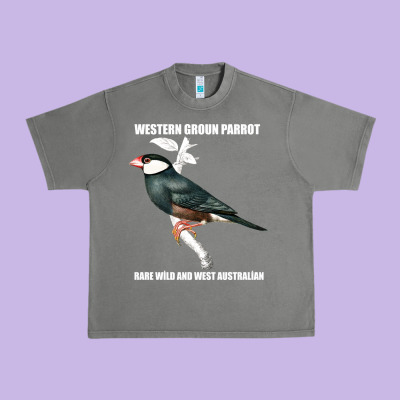 Western Ground Parrot Rare Wild And West Australian Urban Heavy Tee Designed By Bettercallsaul