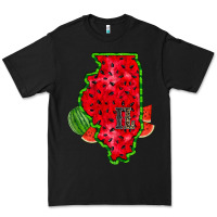 Black illinois watermelon Premium Tee - RacoonDesign