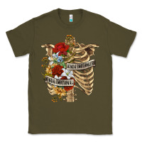 Army Green Kinda Emotionless Kinda Emotional Skeleton Classic Tee - RanaPortraitStore