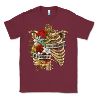 Burgundy Kinda Emotionless Kinda Emotional Skeleton Classic Tee - RanaPortraitStore