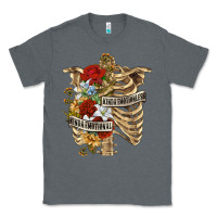 Charcoal Heather Kinda Emotionless Kinda Emotional Skeleton Classic Tee - RanaPortraitStore