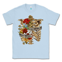 Dusty Blue Kinda Emotionless Kinda Emotional Skeleton Classic Tee - RanaPortraitStore
