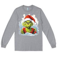 Heather Grey Grinch Long Sleeve Tee - Unal Design