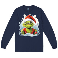 Navy Grinch Long Sleeve Tee - Unal Design