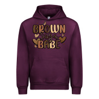 Mauve Wine brown sugar babe Urban Hoodie - MaliasSmallBusiness