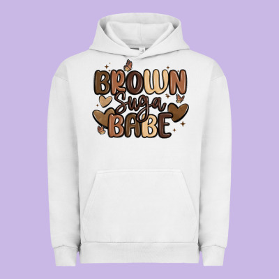 Brown Sugar Babe Urban Hoodie Designed By Maliassmallbusiness