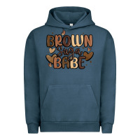 Pigment Midnight Navy brown sugar babe Urban Hoodie - MaliasSmallBusiness
