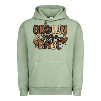 Pigment Oil Green brown sugar babe Urban Hoodie - MaliasSmallBusiness