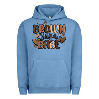 Pigment Pebble Blue brown sugar babe Urban Hoodie - MaliasSmallBusiness