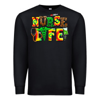 Black juneteenth nurse life Premium Sweatshirt - AdoDesignShop