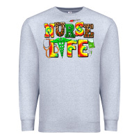 Heather Grey juneteenth nurse life Premium Sweatshirt - AdoDesignShop