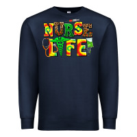 Navy juneteenth nurse life Premium Sweatshirt - AdoDesignShop