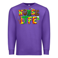 Purple juneteenth nurse life Premium Sweatshirt - AdoDesignShop