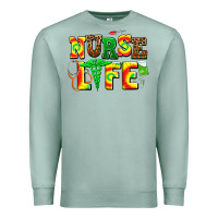 Seafoam juneteenth nurse life Premium Sweatshirt - AdoDesignShop