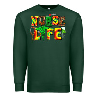 Sports Green juneteenth nurse life Premium Sweatshirt - AdoDesignShop