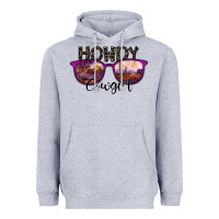 Heather Grey howdy cowgirl Heavyweight Hoodie - SublimationCraftShop