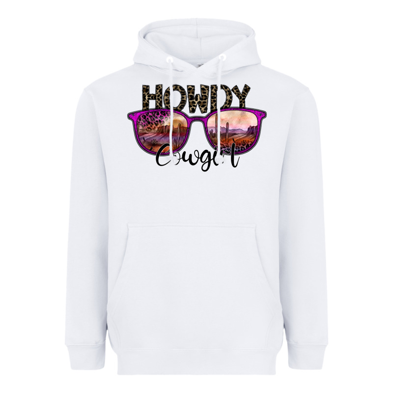Howdy Cowgirl Heavyweight Hoodie by SublimationCraftShop | Teevron