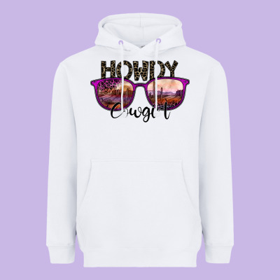 Howdy Cowgirl Heavyweight Hoodie Designed By Sublimationcraftshop