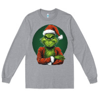 Heather Grey Grinch Long Sleeve Tee - Unal Design