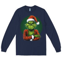 Navy Grinch Long Sleeve Tee - Unal Design