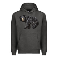Charcoal Heather Sloth Bear Premium Hoodie - LillyAllenDesigns