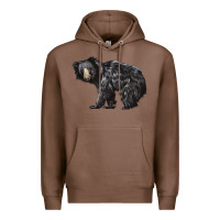 Chestnut Sloth Bear Premium Hoodie - LillyAllenDesigns