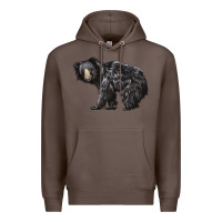 Coffee Sloth Bear Premium Hoodie - LillyAllenDesigns