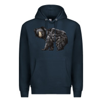 Navy Sloth Bear Premium Hoodie - LillyAllenDesigns