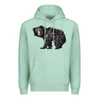 Seafoam Sloth Bear Premium Hoodie - LillyAllenDesigns