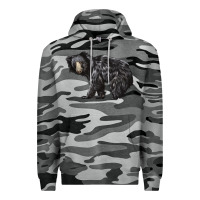 Slate Camo Sloth Bear Premium Hoodie - LillyAllenDesigns