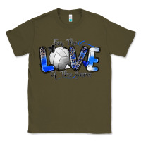Army Green for the love of the game volleyball Classic Tee - Zillion Design Studio