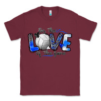 Burgundy for the love of the game volleyball Classic Tee - Zillion Design Studio