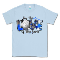 Dusty Blue for the love of the game volleyball Classic Tee - Zillion Design Studio