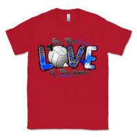Red for the love of the game volleyball Classic Tee - Zillion Design Studio