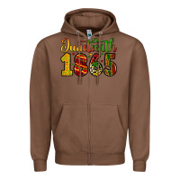 Chestnut juneteenth 1865 Zipper Hoodie - Zillion Design Studio