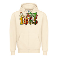 Sandshell juneteenth 1865 Zipper Hoodie - Zillion Design Studio