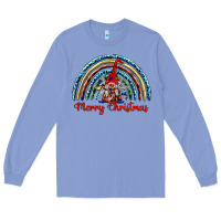 Colony Blue merry christmas gnomes   rainbow Long Sleeve Tee - BarkalooDesign