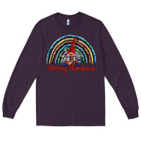Plum merry christmas gnomes   rainbow Long Sleeve Tee - BarkalooDesign