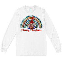 White merry christmas gnomes   rainbow Long Sleeve Tee - BarkalooDesign
