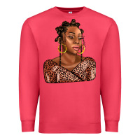 Cardinal afro woman Premium Sweatshirt - AdoDesignShop