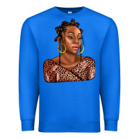 True Royal afro woman Premium Sweatshirt - AdoDesignShop