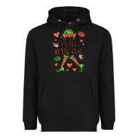 Black im the sexy elf Heavyweight Hoodie - FaDigitalArtStudio