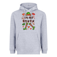 Heather Grey im the sexy elf Heavyweight Hoodie - FaDigitalArtStudio