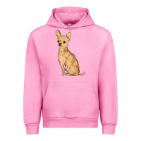 Fuchsia Pink chihuahua Urban Hoodie - MaliasSmallBusiness
