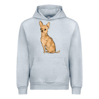 Heather Grey chihuahua Urban Hoodie - MaliasSmallBusiness