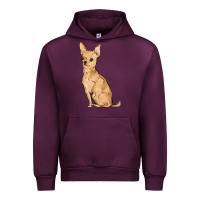 Mauve Wine chihuahua Urban Hoodie - MaliasSmallBusiness
