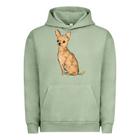 Pigment Oil Green chihuahua Urban Hoodie - MaliasSmallBusiness