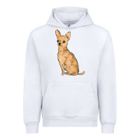 White chihuahua Urban Hoodie - MaliasSmallBusiness