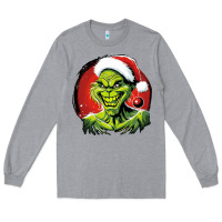 Heather Grey Grinch Long Sleeve Tee - Unal Design